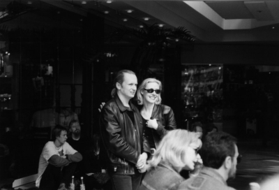 Andrew, Justina and Joe in the background